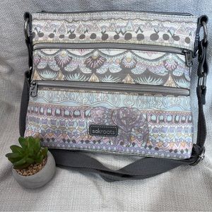 Sakroots Triplezip Coated Canvas Crossbody